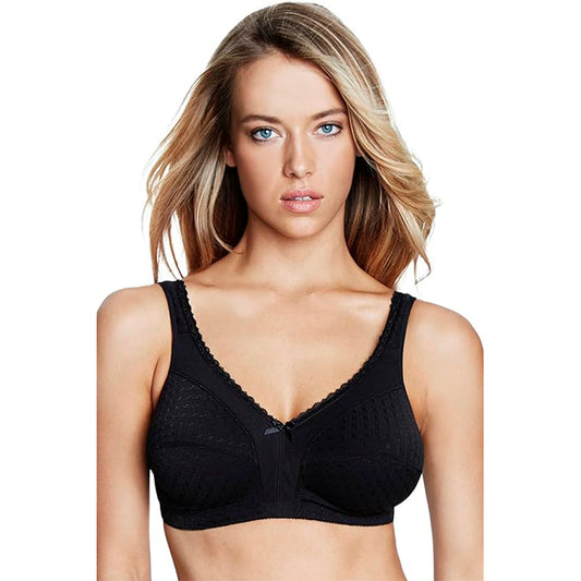 Dominique Marcelle Everyday Wire Free Soft Cup Comfort Bra Black 46B