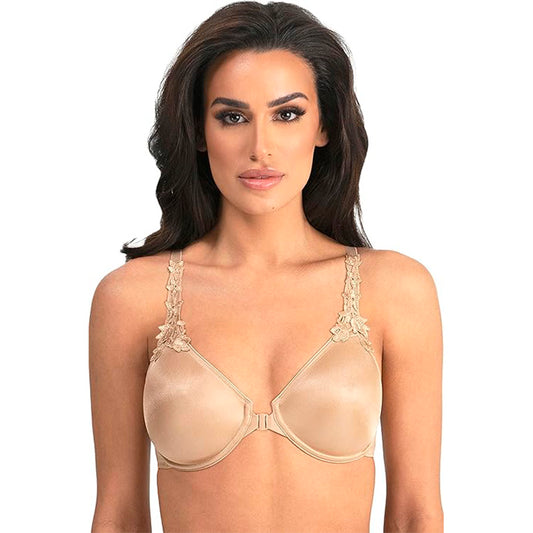 Dominique Meryl Front Closure Minimizer Racerback Bra Nude 34F