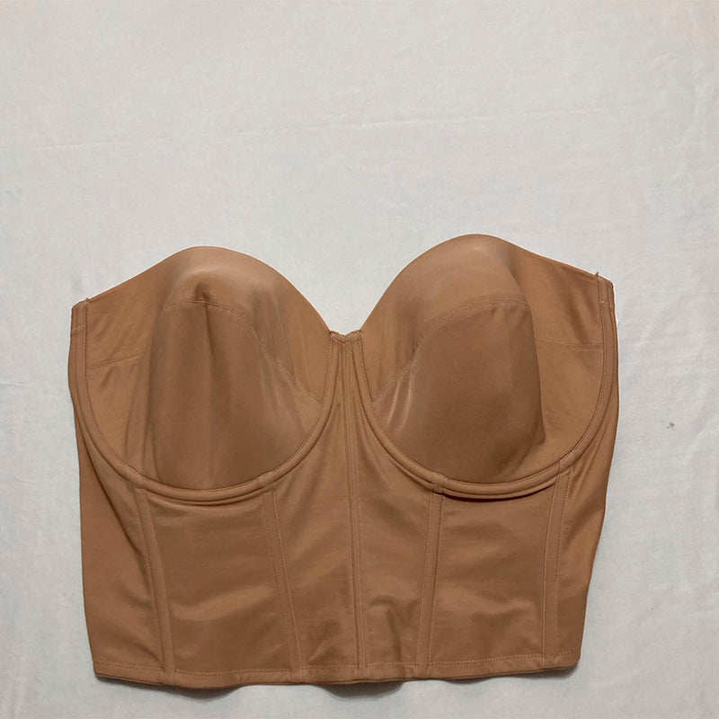 Dominique Brief Backless Strapless Bridal Bra Mocha 44DD