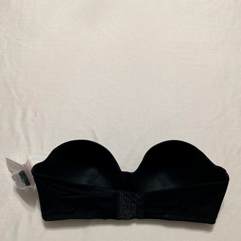 Dominique Bella Seamless Hidden Underwire Strapless Bra Black 42D