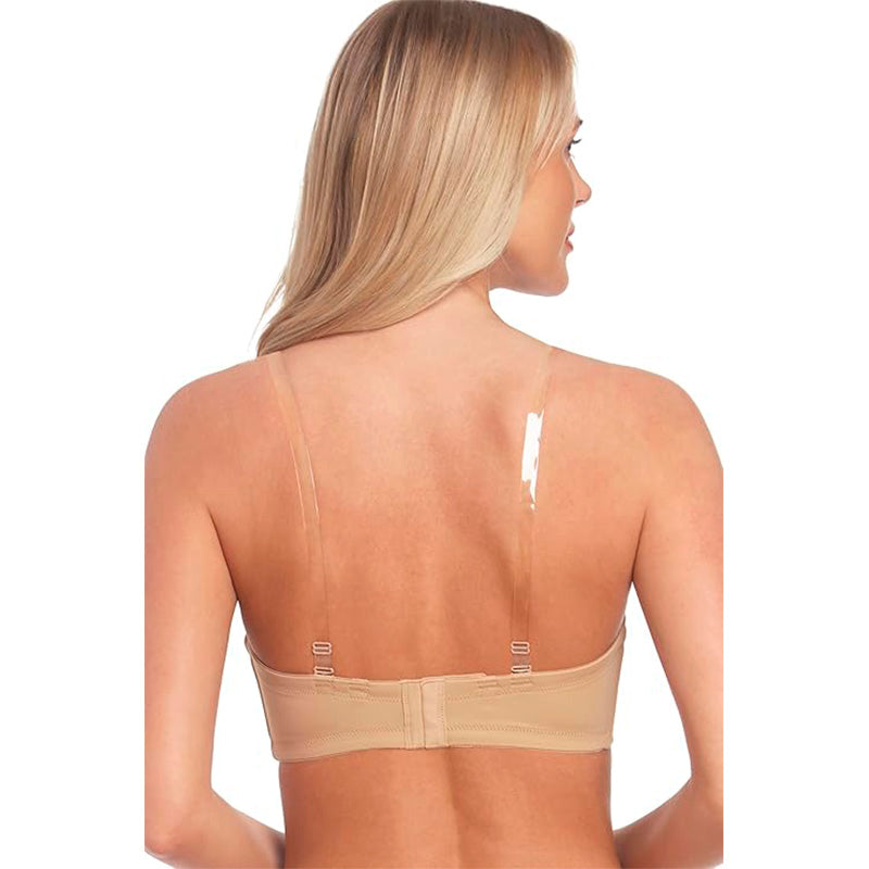 Dominique Women's Bella Seamless Hidden Underwire Strapless Bra MOCHA 46C
