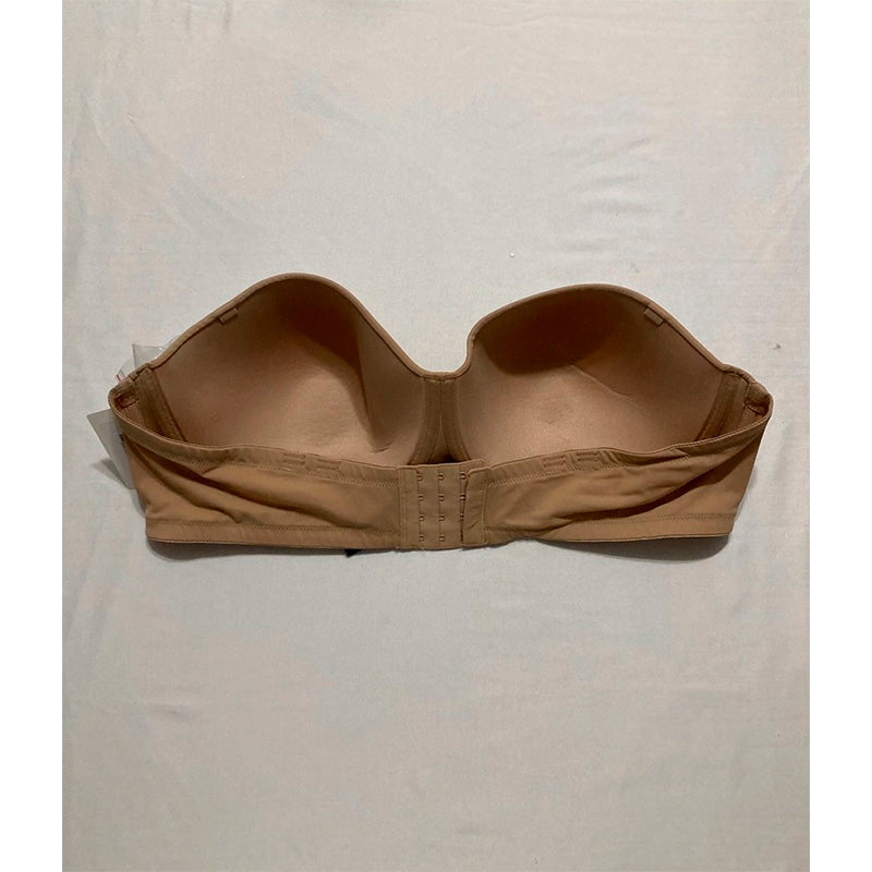 Dominique Women's Bella Seamless Hidden Underwire Strapless Bra MOCHA 46C
