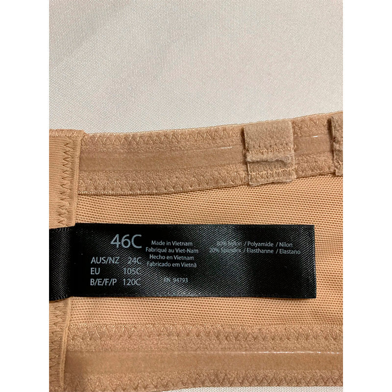 Dominique Women's Bella Seamless Hidden Underwire Strapless Bra MOCHA 46C