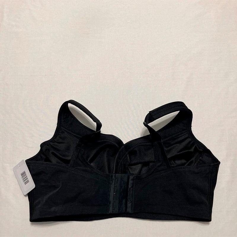 Glamorise Full Figure Plus Size MagicLift Seamless Sports Bra Black 42G