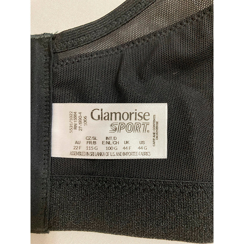 Glamorise MagicLift Seamless Sports Bra Black 44G