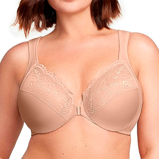 Glamorise Elegance Front Bra Cafe 48DD