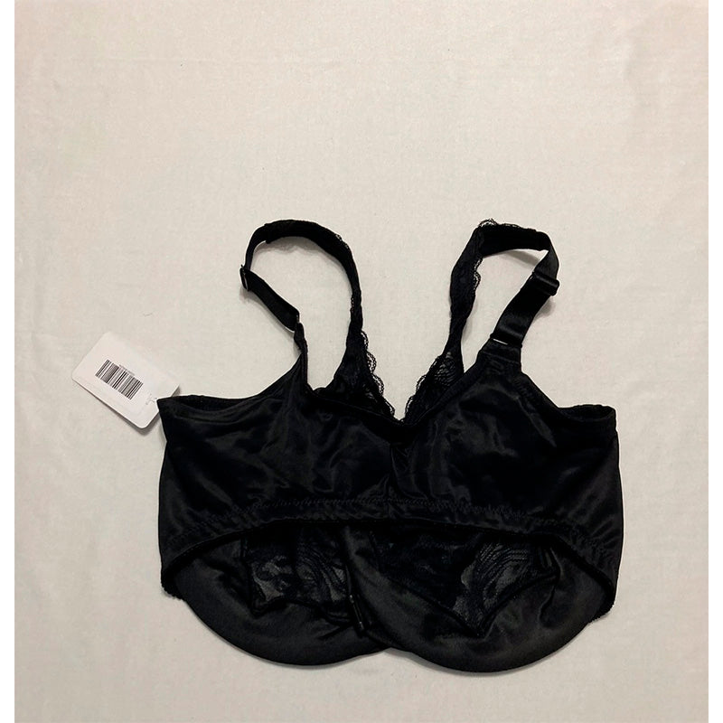 Glamorise Full Figure Wonderwire Black 38F