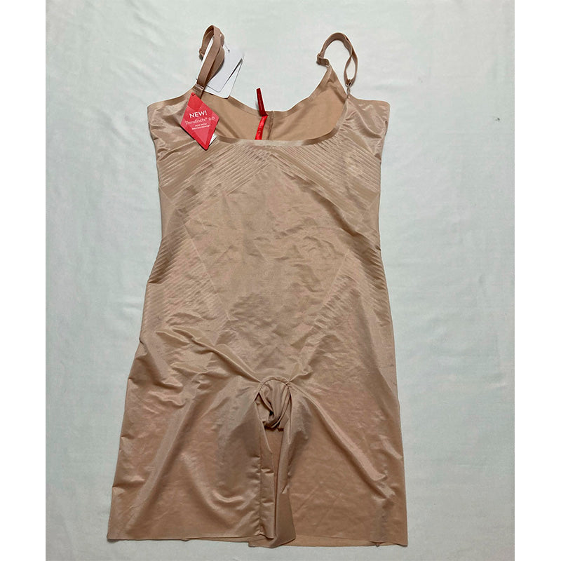 SPANX Open-Bust Bodysuit Breathable Blended Fabric Nude L