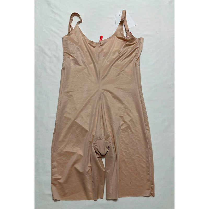 SPANX Open-Bust Bodysuit Breathable Blended Fabric Nude L