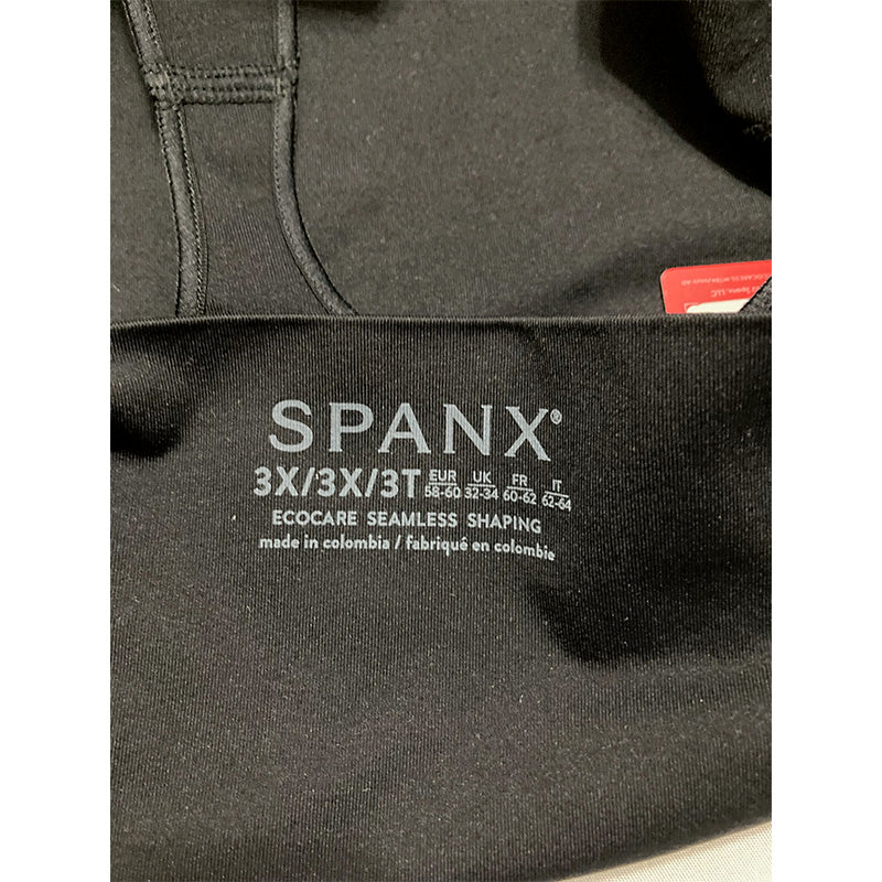 SPANX shape ExtraOrdinary Thong - Sculpting with Compression Black 3X