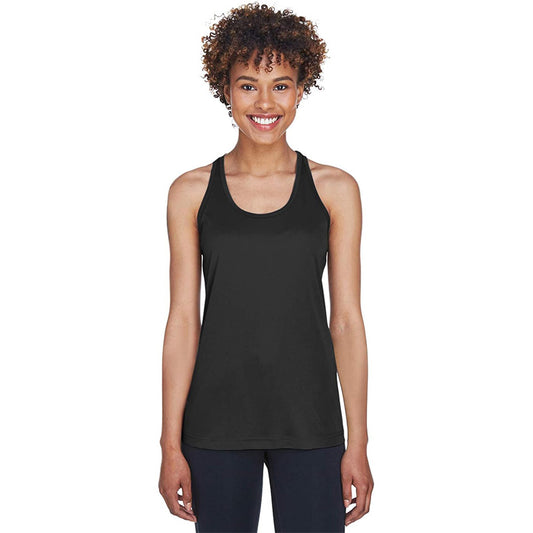 Team 365 Ladies' Zone Performance Racerback Tank 2XL BLACK