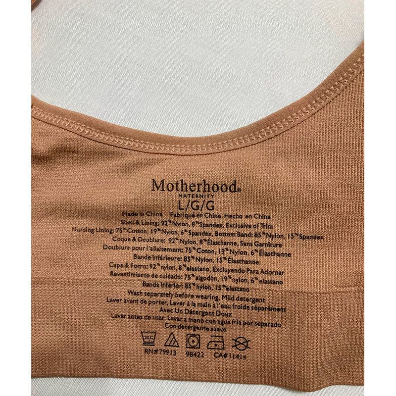 Motherhood Average Busted Seamless Maternity And Nursing Bra L