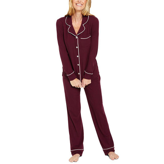 Motherhood Maternity 2-Pc. Dreamy Nursing Pajama Set Burgundy M