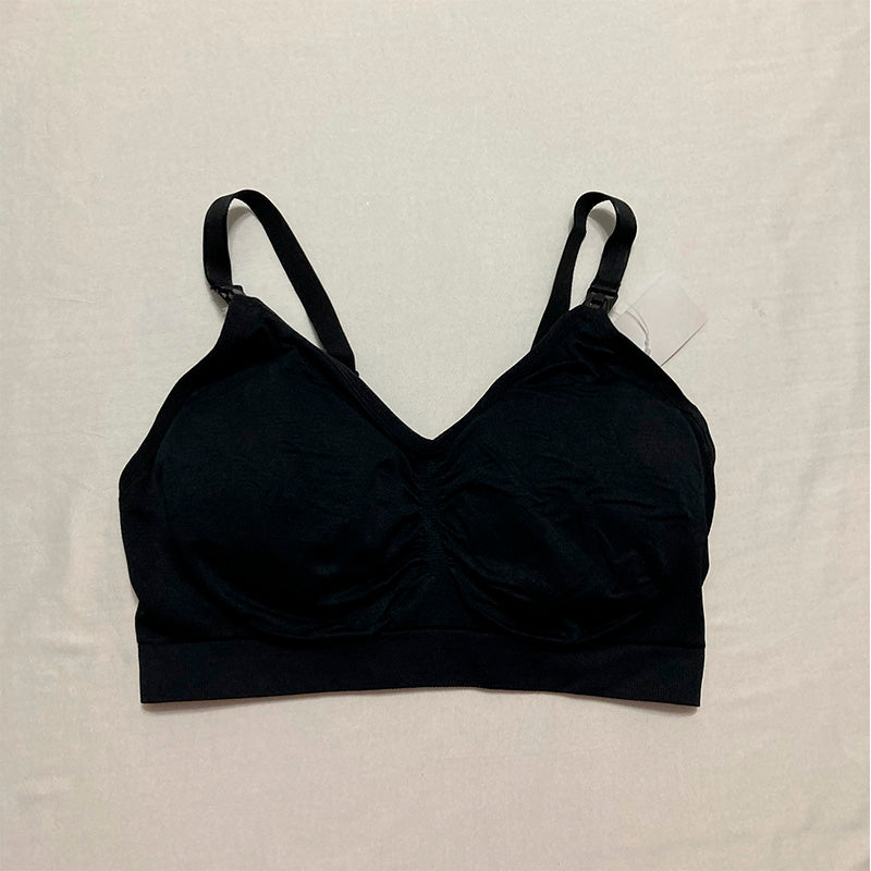 Motherhood Maternity Seamless Maternity & Nursing Bra with Missy dBlack L