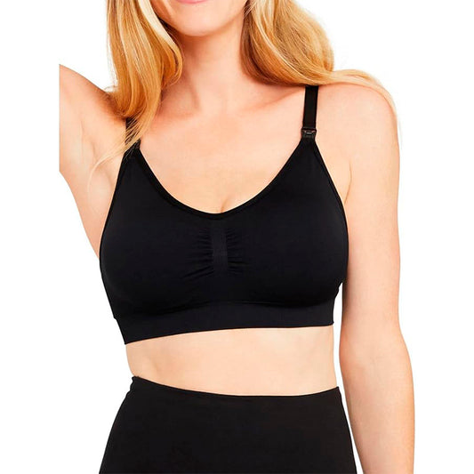 Motherhood Maternity Seamless Maternity & Nursing Bra with Missy dBlack L