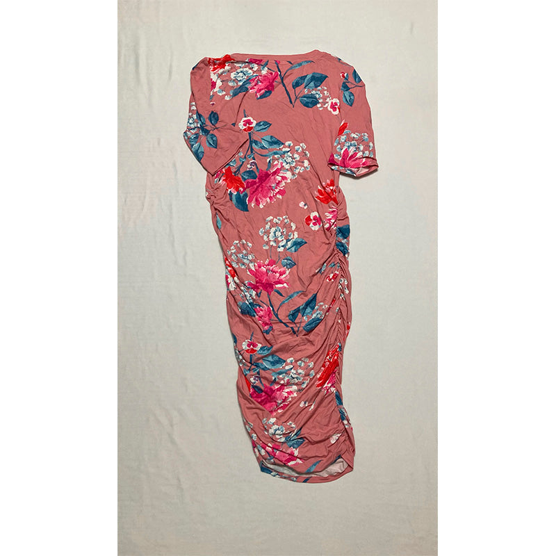 Motherhood Maternity Side Ruched Maternity Dress Multicolor S