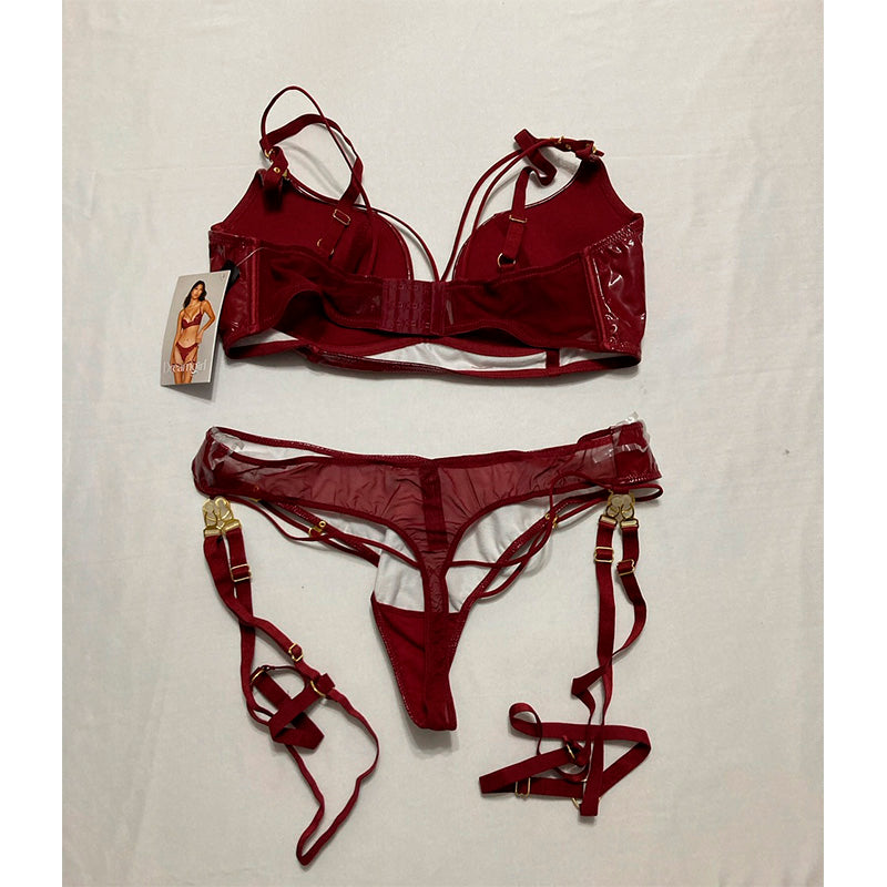Dreamgirl Lingerie Set Top and Thong Blood XL