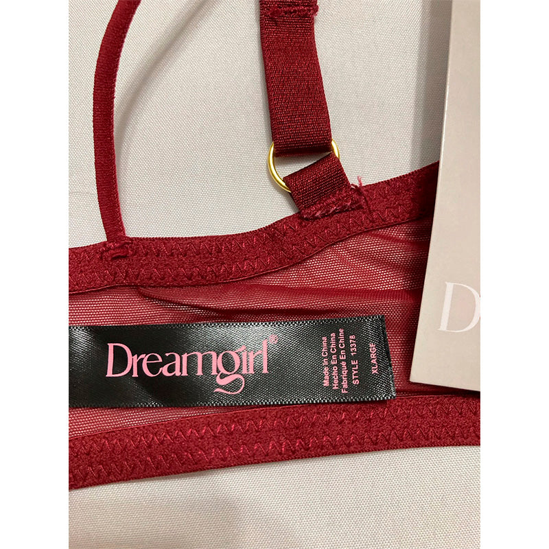 Dreamgirl Lingerie Set Top and Thong Blood XL