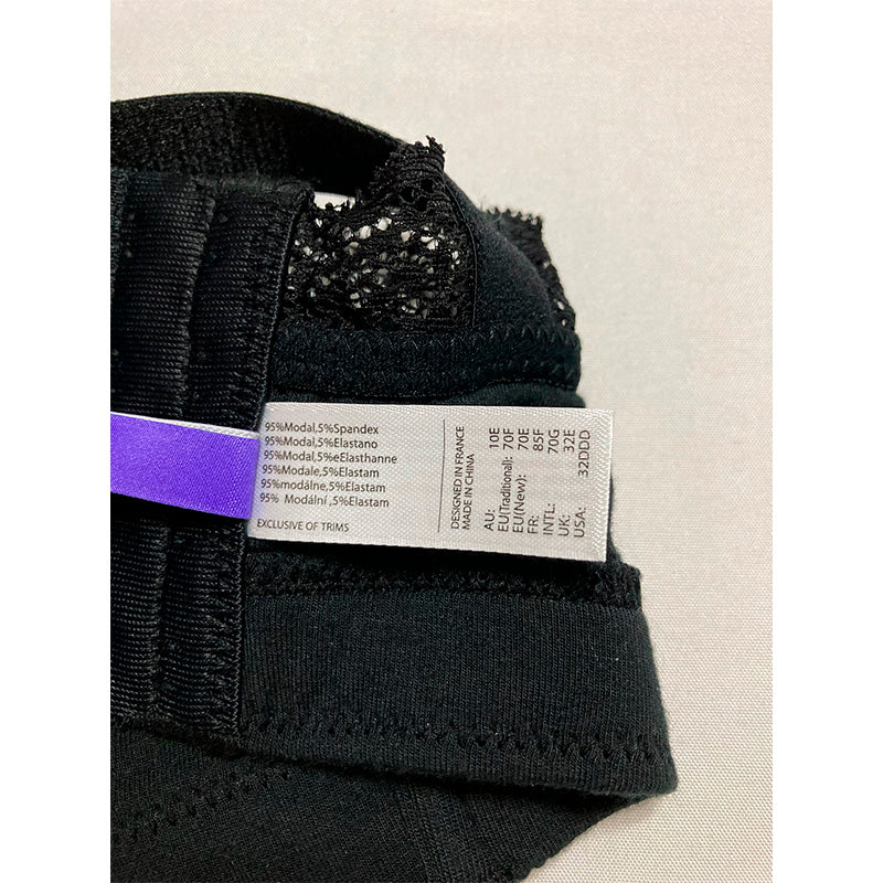 PARFAIT Dalis Full Busted and Curvy Wire Free Bralette-Black-32E