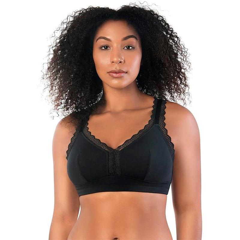 PARFAIT Dalis Full Busted and Curvy Wire Free Bralette-Black-32E