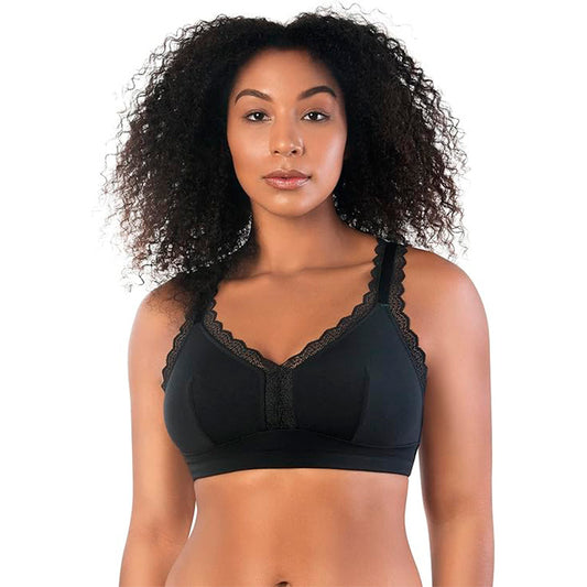 PARFAIT Dalis Full Busted and Curvy Wire Free Bralette-Black-32E