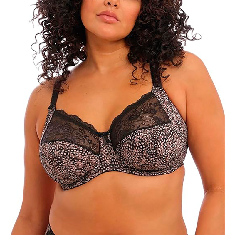 Elomi Morgan Banded Underwire Stretch Lace Bra Ebony 38GG