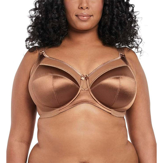 GODDESS Plus Size Keira Underwire Banded Bra Cinnamon 38DDD