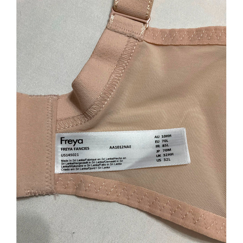 Freya Fancies Lace Balcony Underwire Bra Natural Beige 32HH