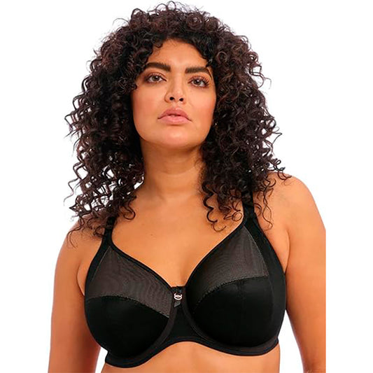 Elomi Bra Underwired Banded Bras Full Cup Non Padded Black Lingerie Black 36I