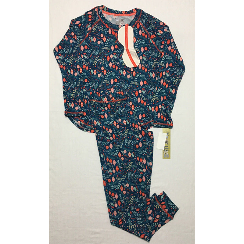 Muk Luks Printed Hacci Pajamas Sleep Vine Multicolor S