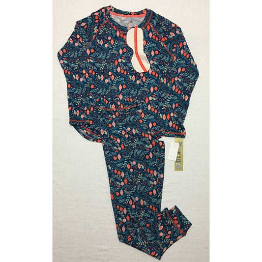 Muk Luks Printed Hacci Pajamas Sleep Vine Multicolor S