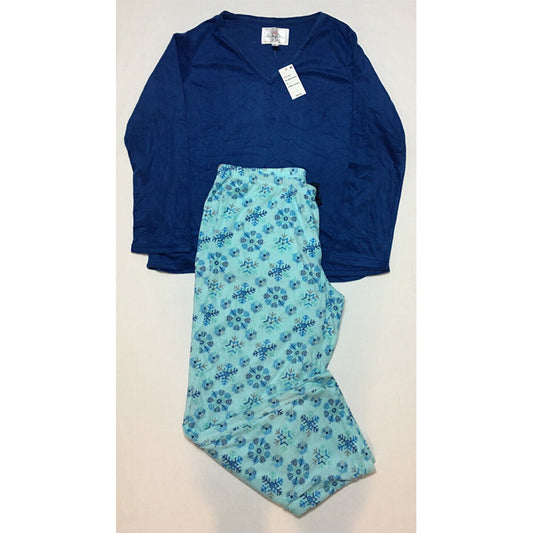 Goodnight Slippers Pajama Set Blue XL