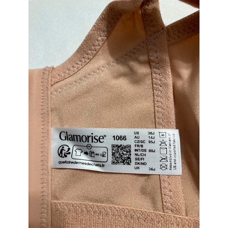 Glamorise Full Figure Plus Size No-Bounce Beige 36J