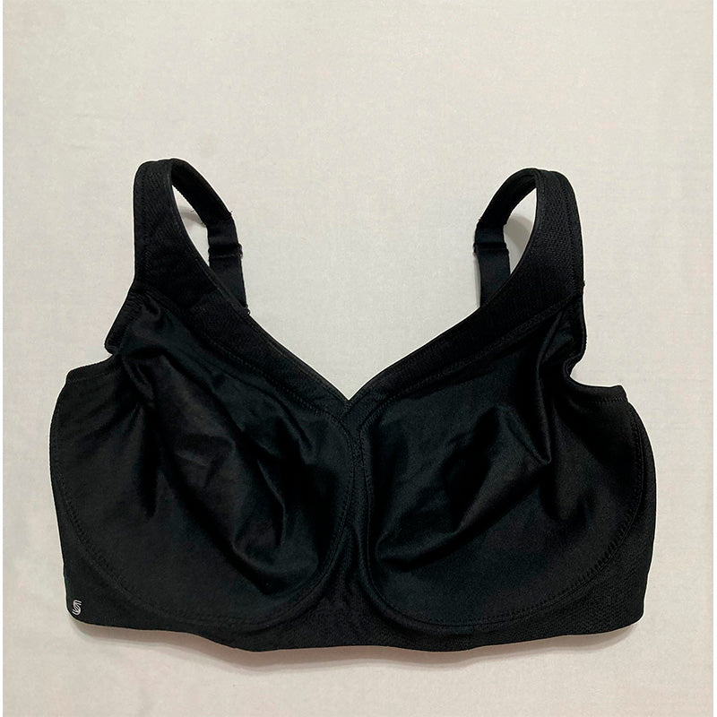Glamorise Figure MagicLift Seamless Sports Bra Wirefree Black 42H