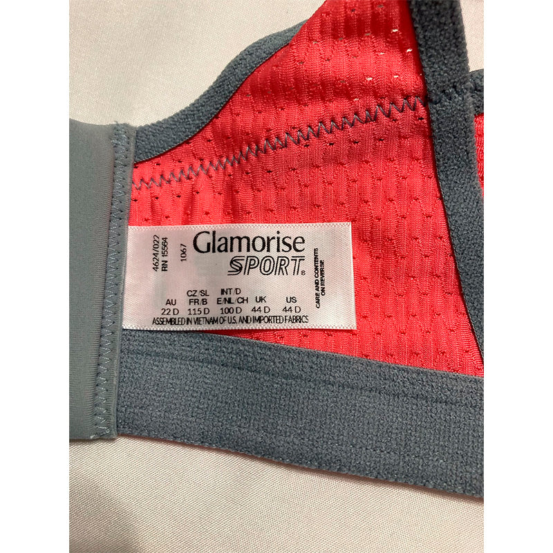 Glamorise Sport Elite Performance Camisole Bra Grey 44D