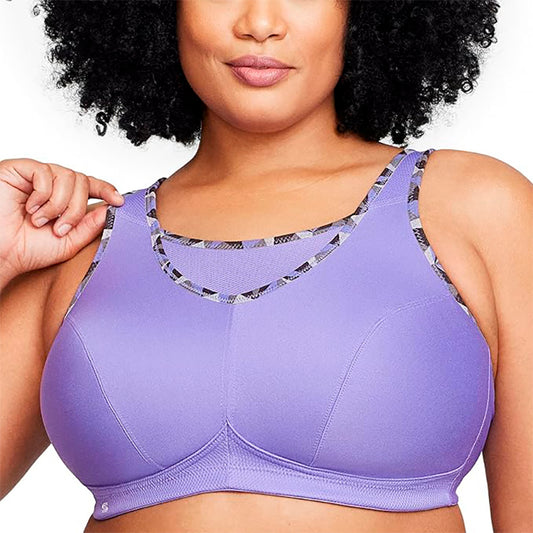 Glamorise Full Figure High Impact Wonderwire Sports Bra Purple 40G
