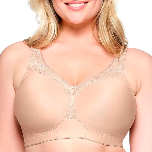 Glamorise MagicLift Seamless Bra Wirefree Cafe 36B