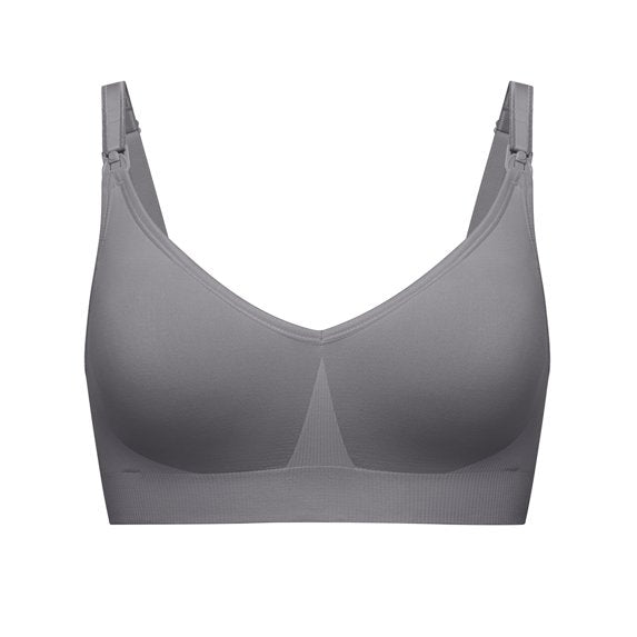 BRAVADO Body Silk Seamless Wireless Full Cup Maternity & Nursing Bra GRAY M