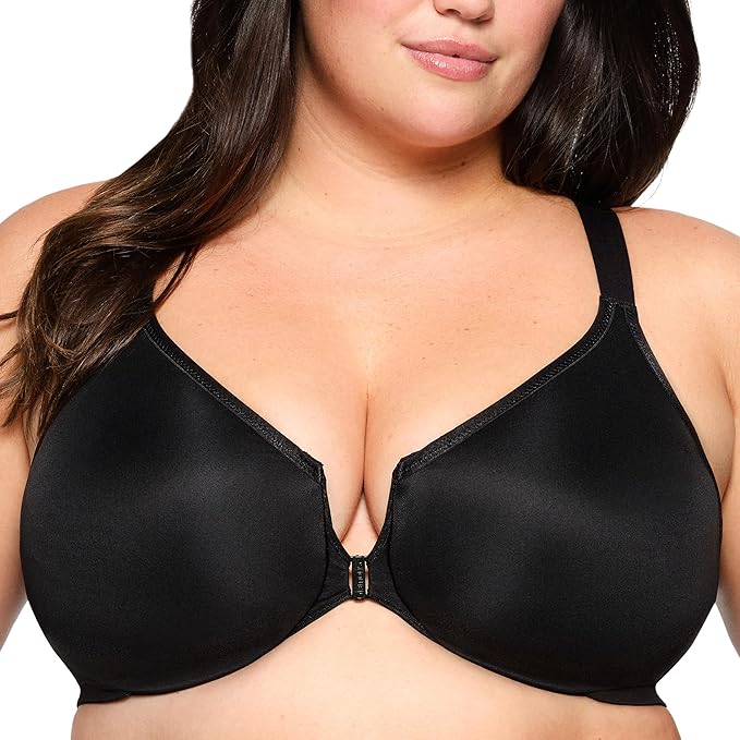 GLAMORISE Posture Back Wonderwire Bra Underwire BLACK 38D