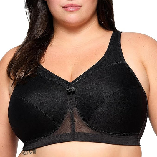 GLAMORISE MagicLift Active Support Bra Wirefree BLACK 40I