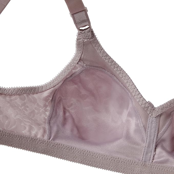 BALI Double Support Wireless Lace Bra with Stay-in-Place Straps GLOSS 40B