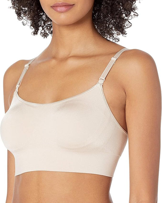 WARNER'S Seamless Stretch Wireless Lightly Lined Convertible BUTTERSCOTH M