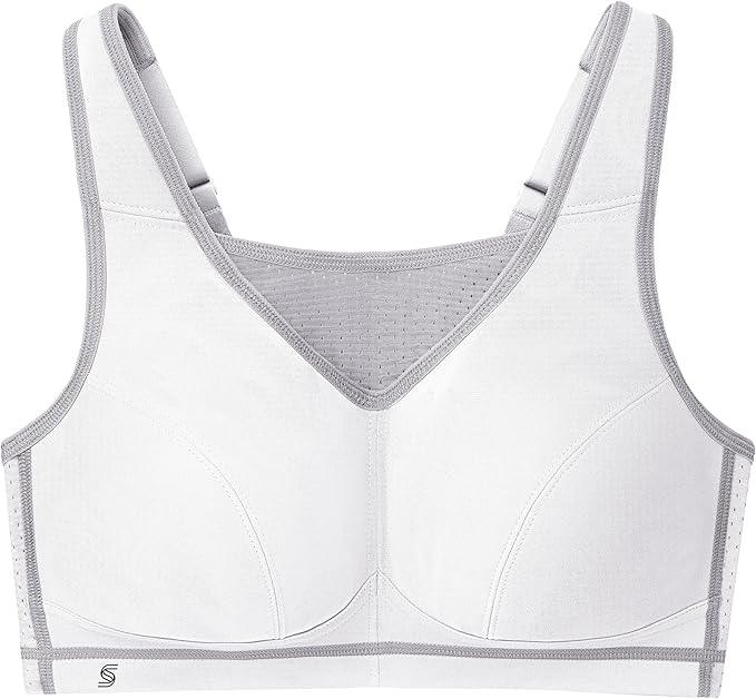 GLAMORISE Plus Size No-Bounce Camisole Sports Bra Wirefree WHITE 40DD