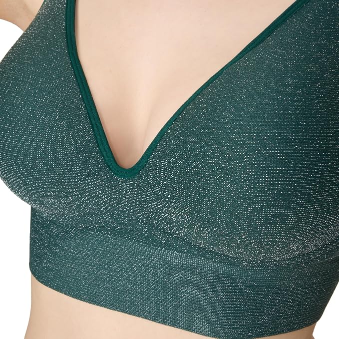 MAIDENFORM Push-up Bra, M Seamless Lift Longline Bralette FASHION GREEN S