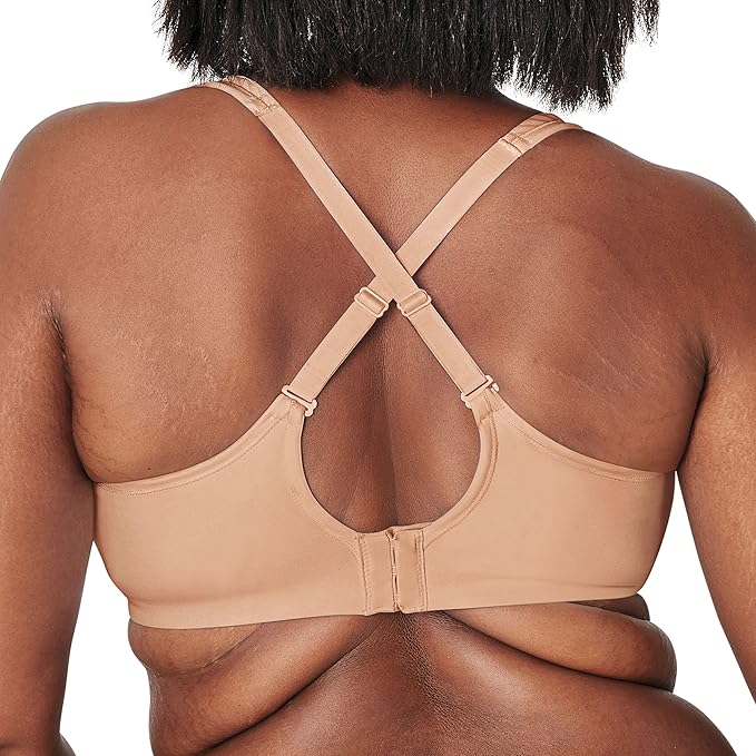 PLAYTEX Bounce Control, Coverage Convertible Wireless T-Shirt TAUPE 38DDD