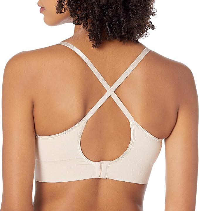WARNER'S Seamless Stretch Wireless Lightly Lined Convertible BUTTERSCOTH M