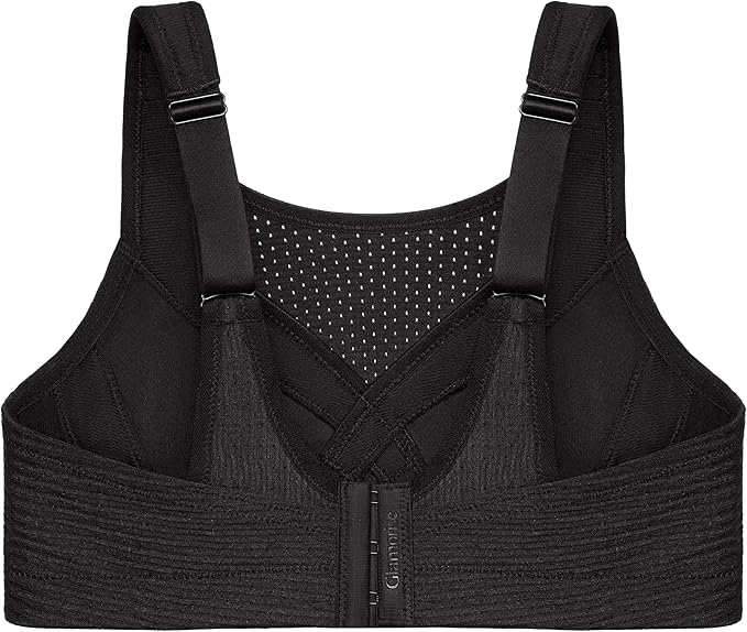 GLAMORISE Double-Layer Custom-Control Sport Bra BLACK 42DD