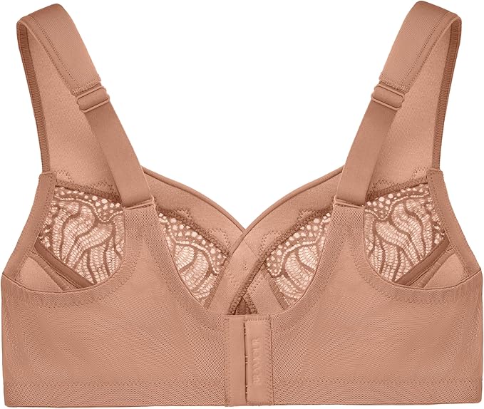 GLAMORISE Plus Size MagicLift Natural Support Bra Wirefree CAFÉ 36C
