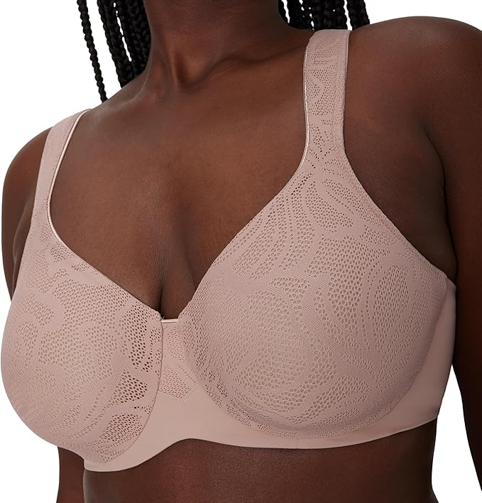 BALI Underwire Minimizer Bra Our Coolest Smoothing EVENING BLUSH 40DD