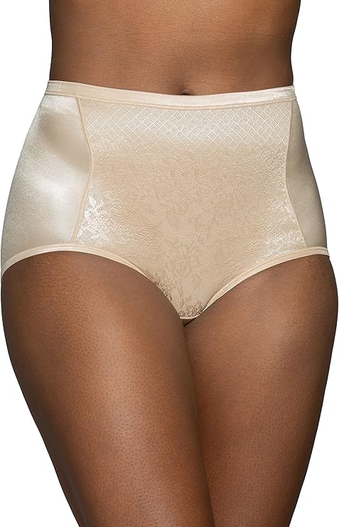 VANITY FAIR Smoothing Comfort Brief Panties DAMASK NEUTRAL XL